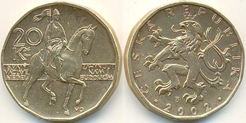 20 Krone Czech Republic (1993 - ) Steel/Brass 