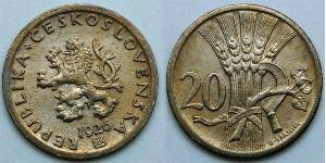 20 Krone Checoslovaquia  (1918-1992)  