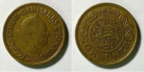20 Krone 丹麦  