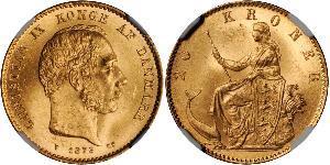 20 Krone 丹麦 金 克里斯蒂安九世 (1818-1906)