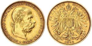 20 Krone 奥匈帝国 (1867 - 1918) 金 弗朗茨·约瑟夫一世 (1830 - 1916)