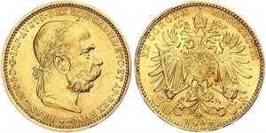 20 Krone 奥匈帝国 (1867 - 1918) 金 弗朗茨·约瑟夫一世 (1830 - 1916)