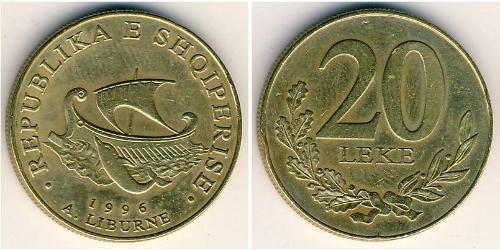20 Lek Albanie Laiton 
