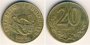 20 Lek Albania Latón 