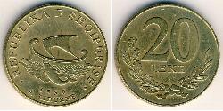 20 Lek Albanien Messing 
