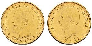 20 Leu Regno di Romania (1881-1947) Oro Carlo I di Romania (1839 - 1914)