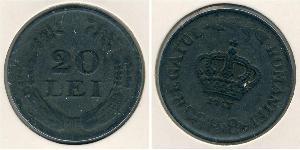 20 Lev Regno di Romania (1881-1947) Zinco 