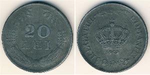 20 Lev Königreich Rumänien (1881-1947) Zink 