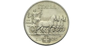 20 Lira Kingdom of Italy (1861-1946) Argento Vittorio Emanuele III d