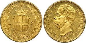 20 Lira Kingdom of Italy (1861-1946) Gold Umberto I (1844-1900)