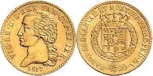 20 Lira Kingdom of Sardinia (1324 - 1861) Gold Victor Emmanuel I of Sardinia