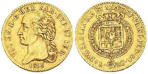 20 Lira Königreich Sardinien (1324 - 1861) Gold Viktor Emanuel I.