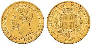 20 Lira Kingdom of Italy (1861-1946) Or Victor Emmanuel II of Italy (1820 - 1878)