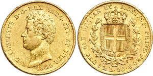 20 Lira Regno di Sardegna (1324 - 1861) / Italia Oro Carlo Alberto di Savoia (1798 - 1849)