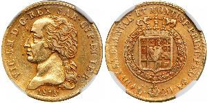 20 Lira Reino de Cerdeña (1324 - 1861) Oro Víctor Manuel I de Cerdeña