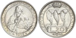 20 Lira San Marino (301 - ) Plata 