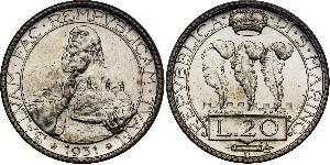20 Lira San Marino (301 - ) Silber 