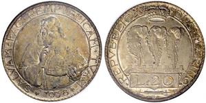 20 Lira San Marino (301 - ) Silber 