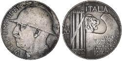 20 Lira Kingdom of Italy (1861-1946)  Vittorio Emanuele III (1869 - 1947)