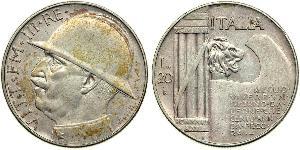 20 Lira 意大利王國 (1861-1946)  Vittorio Emanuele III (1869 - 1947)