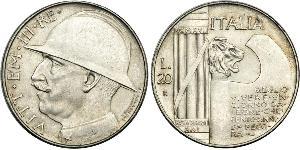 20 Lira 意大利王國 (1861-1946)  Vittorio Emanuele III (1869 - 1947)