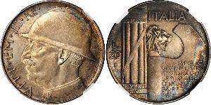 20 Lira 意大利王國 (1861-1946)  Vittorio Emanuele III (1869 - 1947)