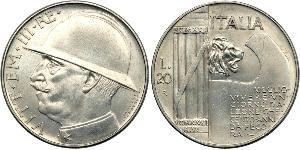 20 Lira 意大利王國 (1861-1946)  Vittorio Emanuele III (1869 - 1947)
