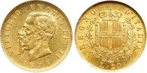 20 Lira 意大利王國 (1861-1946) 金 维托里奥·埃马努埃莱二世
