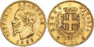 20 Lira 意大利王國 (1861-1946) 金 维托里奥·埃马努埃莱二世
