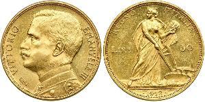 20 Lira 意大利王國 (1861-1946) 金 Vittorio Emanuele III (1869 - 1947)