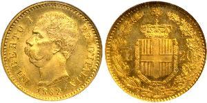 20 Lira 意大利王國 (1861-1946) 金 Umberto I (1844-1900)