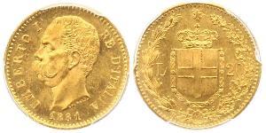 20 Lira 意大利王國 (1861-1946) 金 Umberto I (1844-1900)