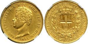 20 Lira 薩丁尼亞王國 (1324 - 1861) / 意大利 金 卡洛·阿尔贝托 (1798 - 1849)