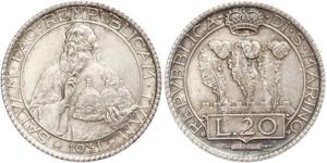20 Lira 圣马力诺 (301 - ) 銀 