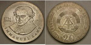 20 Mark Repubblica Democratica Tedesca (1949-1990) Argento 