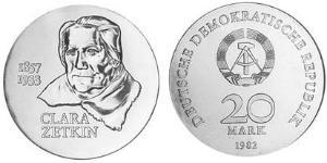 20 Mark Repubblica Democratica Tedesca (1949-1990) Argento 