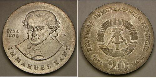 20 Mark Repubblica Democratica Tedesca (1949-1990) Argento 