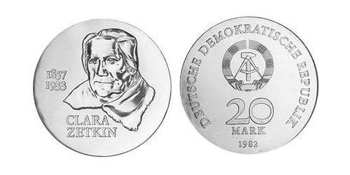 20 Mark Repubblica Democratica Tedesca (1949-1990) Argento 