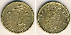 20 Mark Finlande (1917 - ) Bronze/Aluminium 