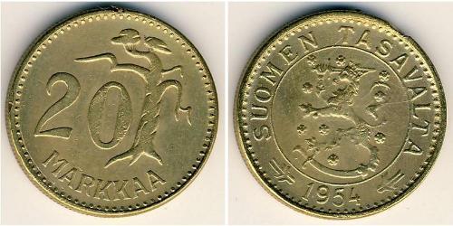 20 Mark Finlande (1917 - ) Bronze/Aluminium 