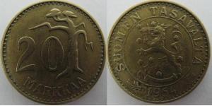 20 Mark Finnland (1917 - ) Bronze/Aluminium 