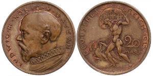 20 Mark Kingdom of Bavaria (1806 - 1918) Copper Ludwig III of Bavaria (1845 – 1921)