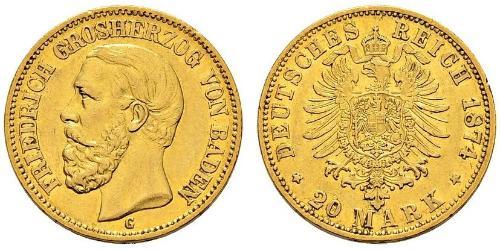 20 Mark Deutsches Kaiserreich (1871-1918) Gold 
