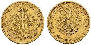 20 Mark German Empire (1871-1918) Gold 