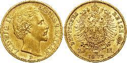 20 Mark Kingdom of Bavaria (1806 - 1918) Gold Ludwig I of Bavaria (1786 – 1868)