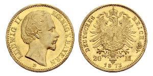 20 Mark Kingdom of Bavaria (1806 - 1918) Gold Ludwig I of Bavaria (1786 – 1868)