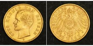 20 Mark Kingdom of Bavaria (1806 - 1918) Gold Otto of Bavaria (1848 – 1916)