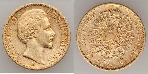 20 Mark Kingdom of Bavaria (1806 - 1918) Gold Ludwig I of Bavaria (1786 – 1868)