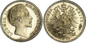 20 Mark Kingdom of Bavaria (1806 - 1918) Gold Ludwig I of Bavaria (1786 – 1868)