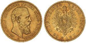 20 Mark Kingdom of Prussia (1701-1918) Gold Frederick III, German Emperor (1831-1888)
